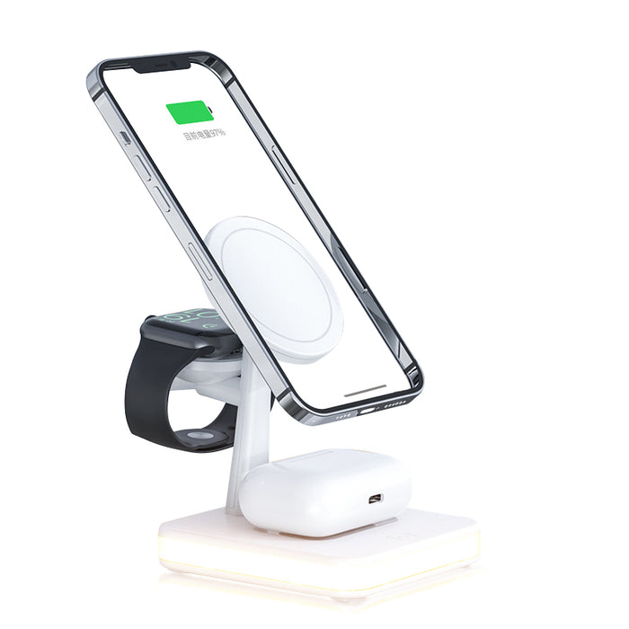 Fast Charge 4 en 1 Wireless station de charge incl. MagSafe + lumière LED -  Noir - Acheter sur PhoneLook