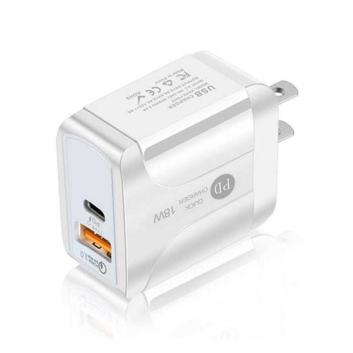 USB C Ladegerät 36W 2-Port Schnellladegerät PD Wandladegerät für iPhone 12 Mini Pro max