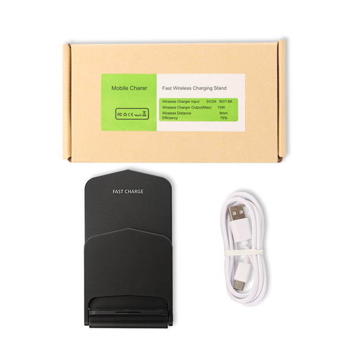 Soporte de cargador de teléfono inalámbrico Soporte de escritorio de carga inalámbrico plegable para iPhone Samsung