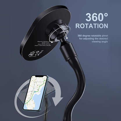 Support de verre de voiture support de téléphone support de chargeur de tasse sans fil magnétique pour iPhone 12/13 Mini Pro Max