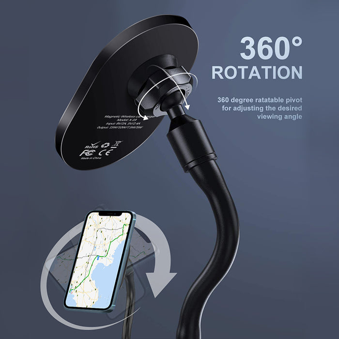 Car Cup Holder Phone Mount Magnetic Wireless Cup Charger Holder for iPhone 12/13 Mini Pro Max