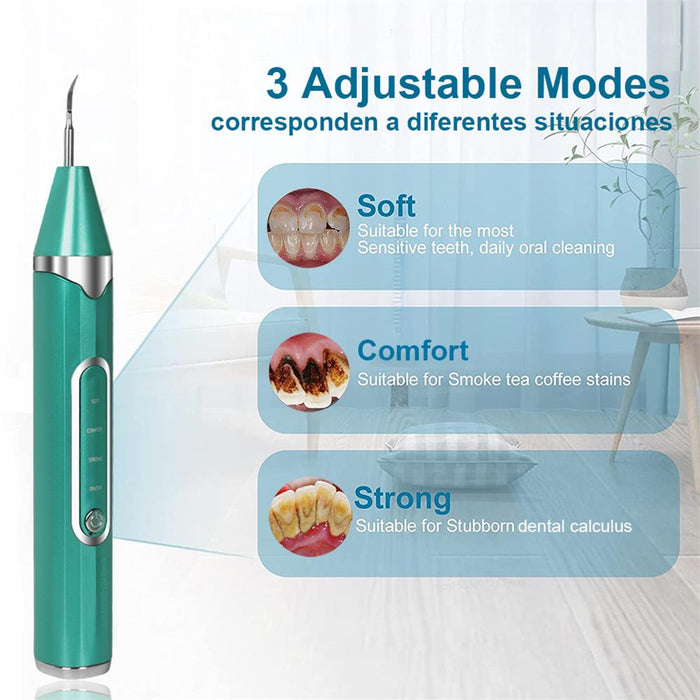 Plaque-Entferner für Zähne Zahnstein-Entferner für Zähne mit LED-Licht Dentalwerkzeuge Wiederaufladbar Sicher für Erwachsene Kinder