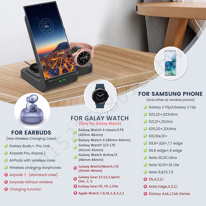 Chargeur sans fil 3 en 1 pour Samsung 丨RAUGEE— RAUGEE Official Website