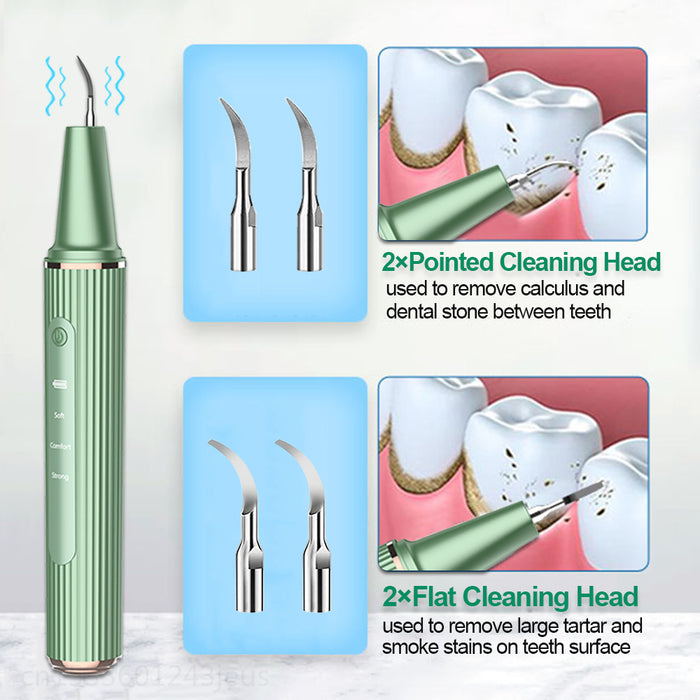 Dental Scaler Ultrasonic Teeth Calculus Plaque Remover Electric Sonic Tartar Eliminator Stains Removal