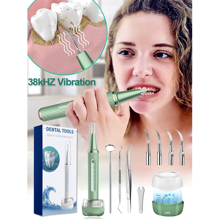 Dental Scaler Ultrasonic Teeth Calculus Plaque Remover Electric Sonic Tartar Eliminator Stains Removal