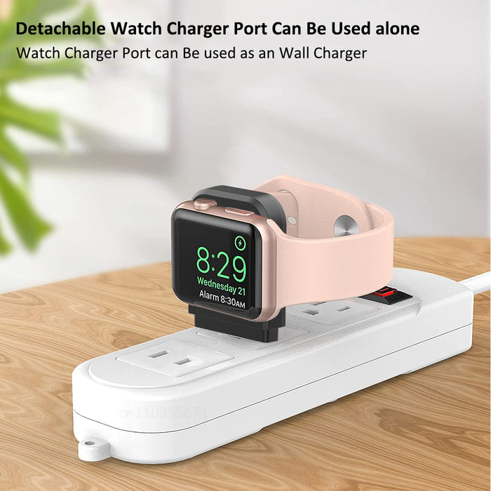 Foldable Wireless Charger 3 in 1 For iPhone 14 13 12 Pro Max 15W Fast Charging Station For Apple Watch Series 8 7 Chargers Stand