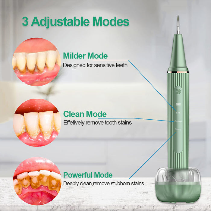 Dental Scaler Ultraschall Zahnstein Plaque Remover Electric Sonic Tartar Eliminator Fleckenentfernung Wasserdichter Reiniger