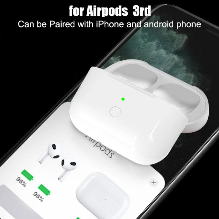 Ladecase Ersatz für AirPod 3/3rd Gen Pairing Sync Button für iPhone und Android